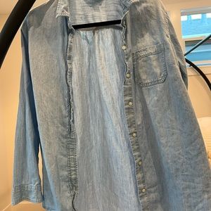 Old navy denim button up shirt